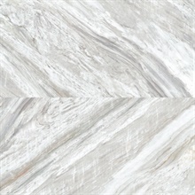 White & Neutral Carrara Horizontal Peel and Stick Wallpaper