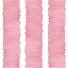 White & Pink Commercial Stripe Wallpaper
