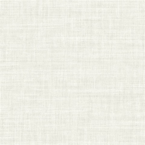 White Randi Tight Weave Faux Grasscloth Wallpaper