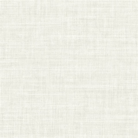 White Randi Tight Weave Faux Grasscloth Wallpaper