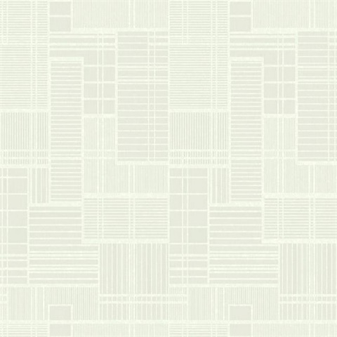 White Remodel Geometric Wallpaper