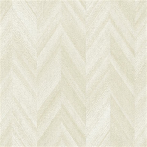 White Seesaw Chevron Stripe Wallpaper