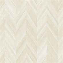 White Seesaw Chevron Stripe Wallpaper