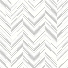 White &amp; Silver Modern Chevron Line Wallpaper