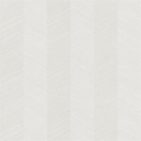 White Sisal Vertical Chevron Stripe Wallpaper