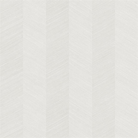 White Sisal Vertical Chevron Stripe Wallpaper