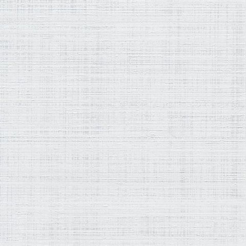 White Spun Faux Silk Textured Linen Wallpaper