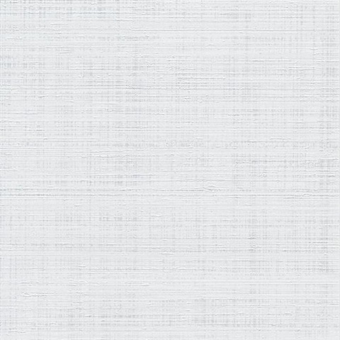 White Spun Faux Silk Textured Linen Wallpaper