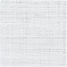 White Spun Faux Silk Textured Linen Wallpaper