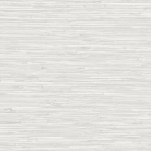 White Textured Grasscloth Wallpaper