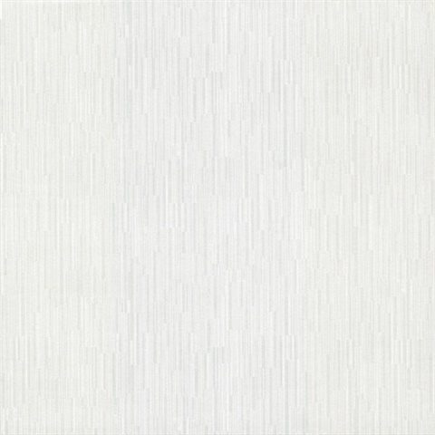 White Weekender Metallic Vertical Weave Wallpaper