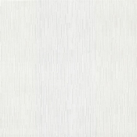 White Weekender Metallic Vertical Weave Wallpaper