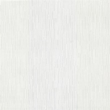 White Weekender Metallic Vertical Weave Wallpaper