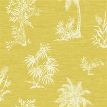 White & Yellow Commercial Palmador Wallpaper