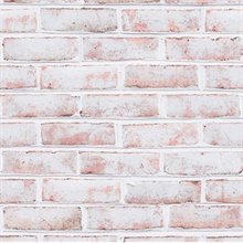 Whitewashed Brick White Peel and Stick Wallpaper