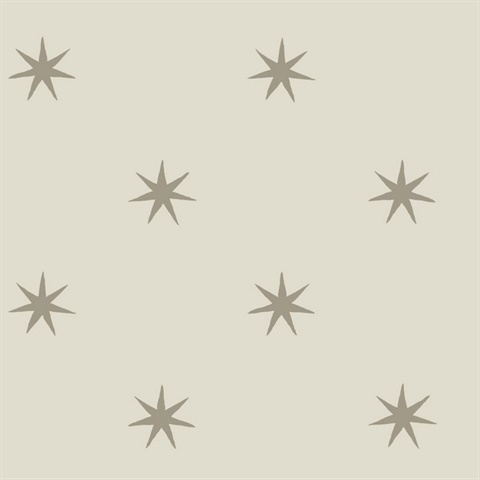 Wicker & Metallic Glint Star Splendor Peel & Stick Wallpaper