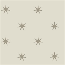 Wicker & Metallic Glint Star Splendor Peel & Stick Wallpaper