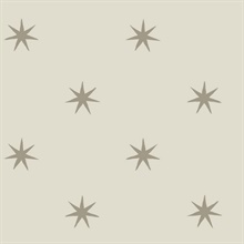 Wicker &amp; Metallic Glint Star Splendor Peel &amp; Stick Wallpaper