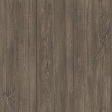 Wide Plank Weathered Ebony Peel and Stick Wallpaper