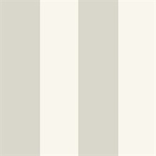 Wide Stripe Beige Grey Italian Wallpaper
