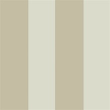 Wide Stripe Beige White Italian Wallpaper