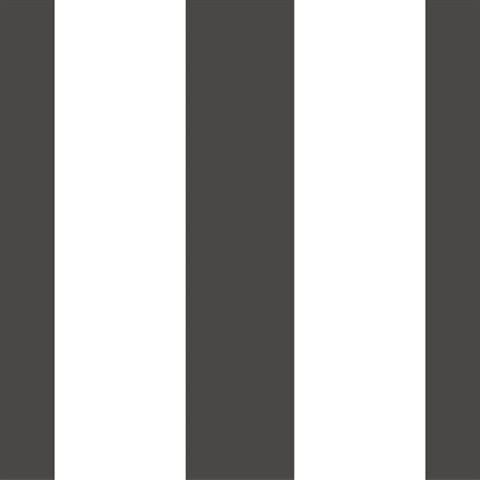 Wide Stripe Black Black Wallpaper