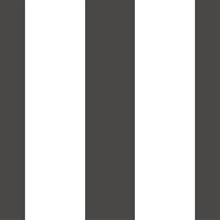 Wide Stripe Black Black Wallpaper