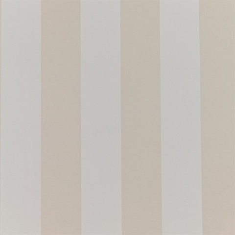 Wide Stripe White & Soft Pink