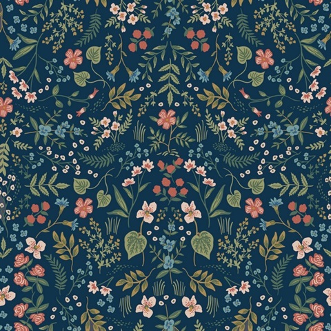 Wildwood Navy Peel & Stick Wallpaper