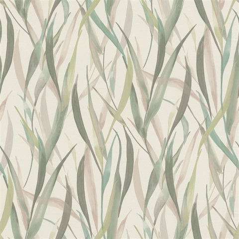 Willoughby Green Fronds Wallpaper