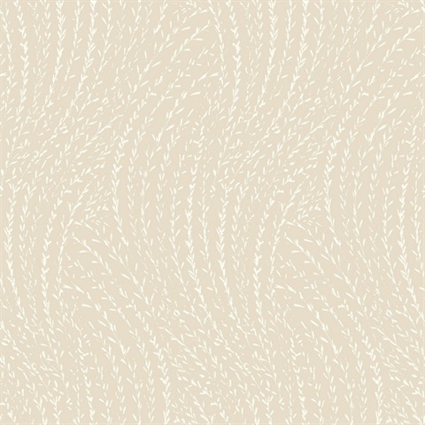 Willow Song Wheat Botanical Wallpaper