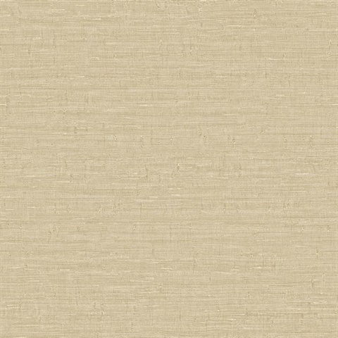 Wilslow Faux Linen Weave Wheat Wallpaper