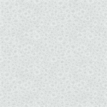 Windham Shells Small Texture Block Print Silver Wallpaper