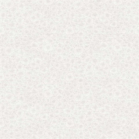 Windham Shells Small Texture Block Print Off-White Wallpaper