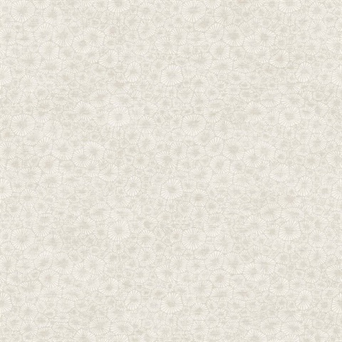 Windham Shells Small Texture Block Print Beige Wallpaper