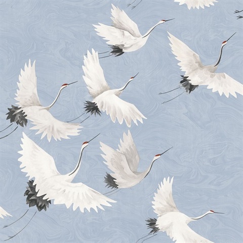 Windsong Periwinkle Crane