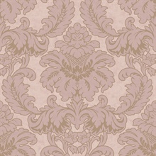 Windsor Pink Large Damask Wallpaper