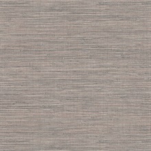 Winn Dark Brown Faux Grasscloth Wallpaper
