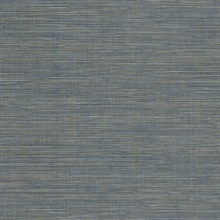 Winn Sapphire Faux Grasscloth Wallpaper