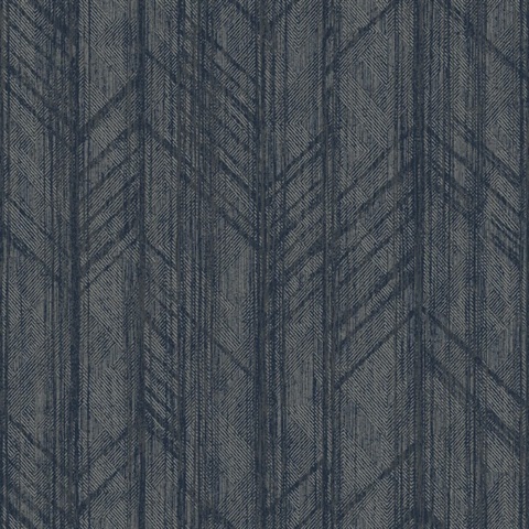 Winthrop Navy Blue Geometric Wallpaper