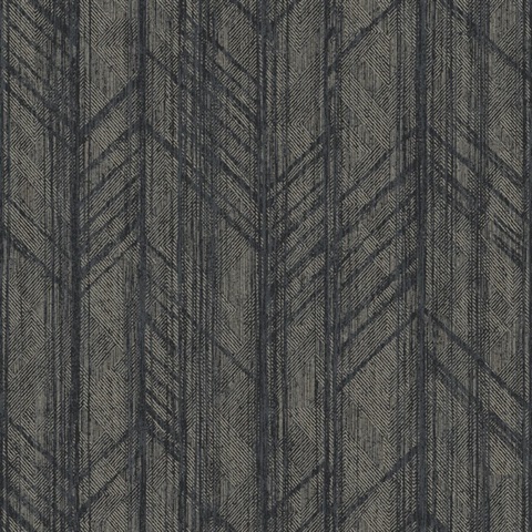 Winthrop Slate Geometric Wallpaper