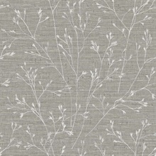 Withington Tree Branch Grey Wallpaper