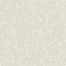 Withington Tree Branch Light Grey Wallpaper