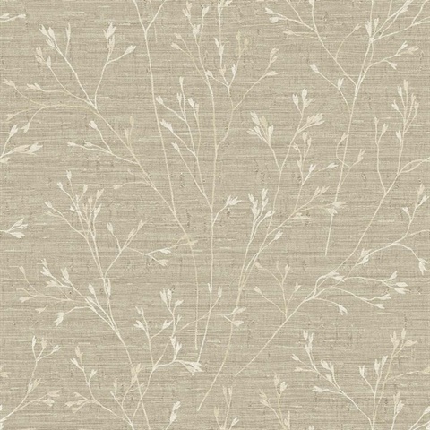 Withington Tree Branch Taupe Wallpaper