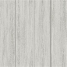 Wood Panel Wood Weathered Grey Peel and Stick Wallpaper