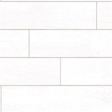 Wood Planks Shiplap White Peel and Stick Wallpaper