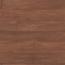 Wood Teak Planks Mahogany Peel and Stick Wallpaper