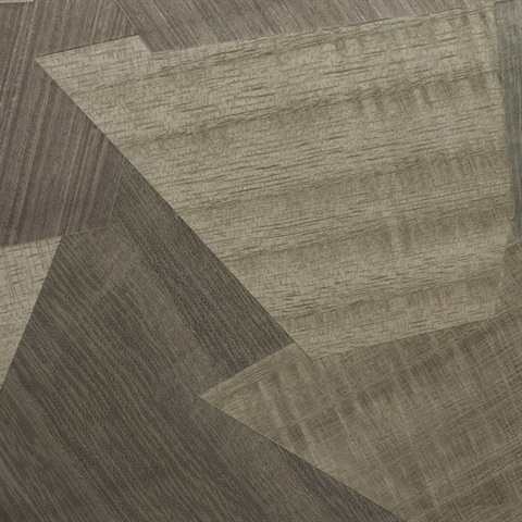 Wood Triangles Specialty Natural Wallcovering