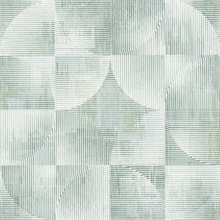 Woodbine Sage Abstract Geometric Wallpaper