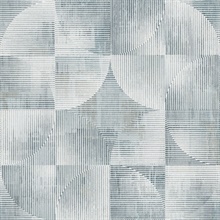 Woodbine Slate Abstract Geometric Wallpaper